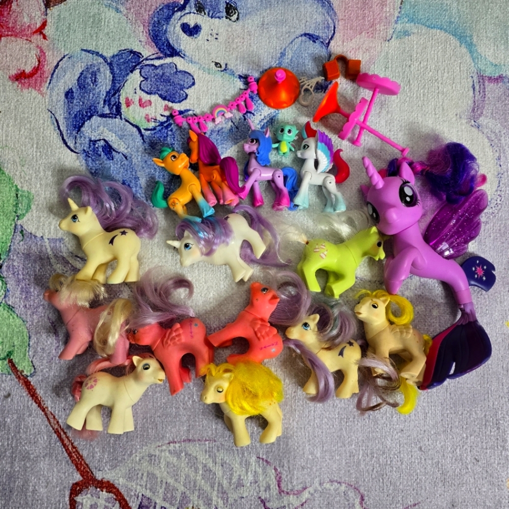 Lot #3 Vintage My Little Pony Bait Babies And G4 Twilight Mermaid And G5 Ponies